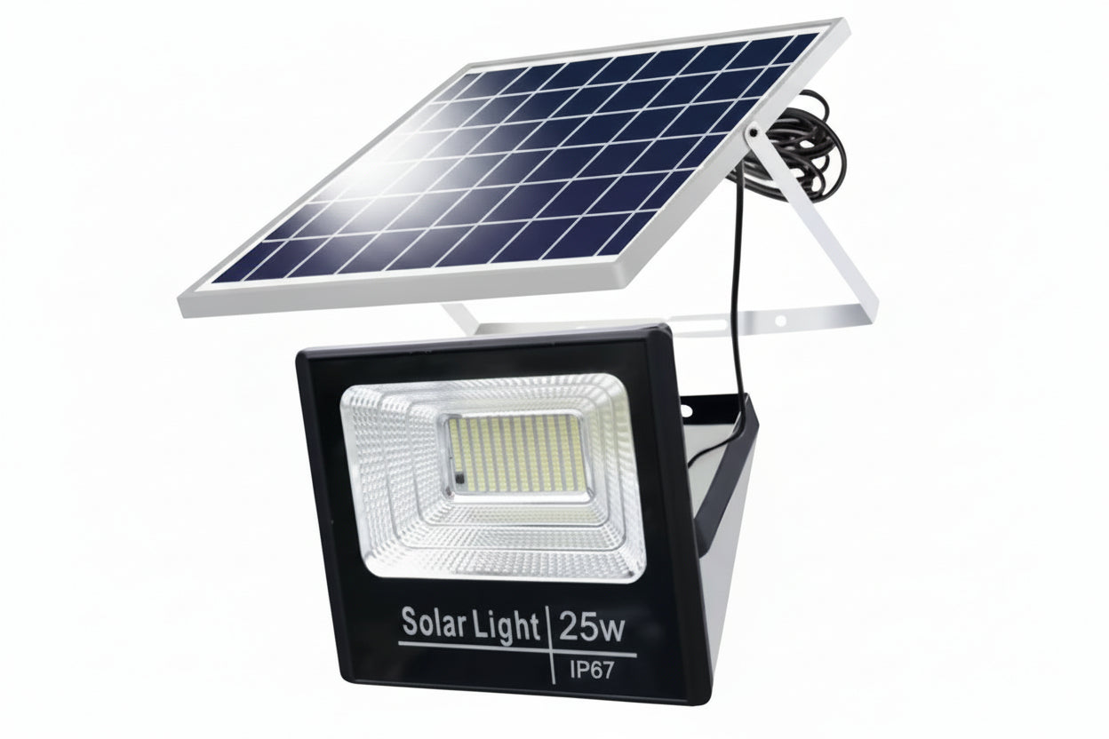 مصباح الطاقة الشمسية flood solar light PROJECTEUR SOLAIRE LED 25W