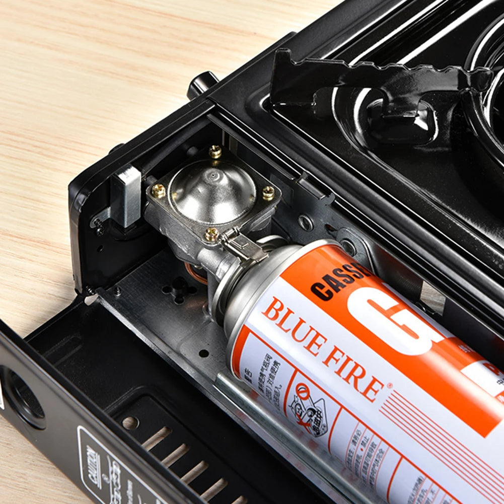 Réchaud à gaz portable camping gas stove موقد غاز محمول للتخييم في الهواء الطلق بخاصية الاشتعال التلقائي