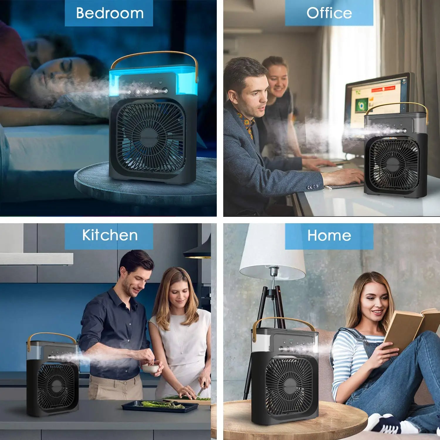 مروحة تبريد صغيرة محمولة، مبرد هواء و مكيف محمول Mini Cold Air Conditioner