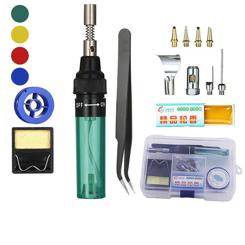 مكواة لحام الغاز اللاسلكية المحمولة 4 في 1 قابل للتعديل تصل حرارته ل℃1300