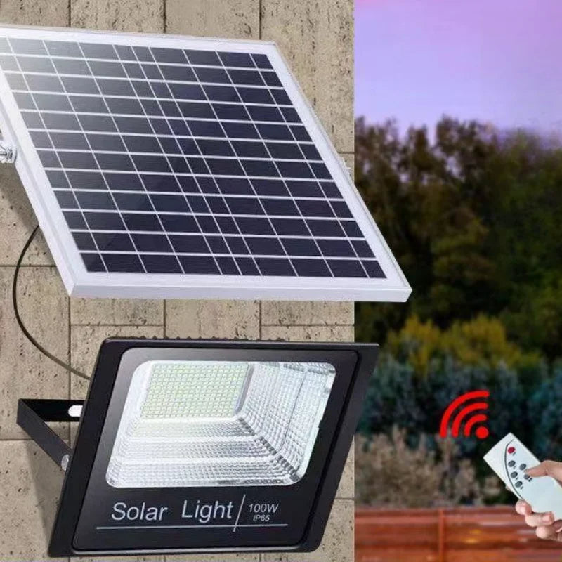 مصباح الطاقة الشمسية flood solar light PROJECTEUR SOLAIRE LED 60W