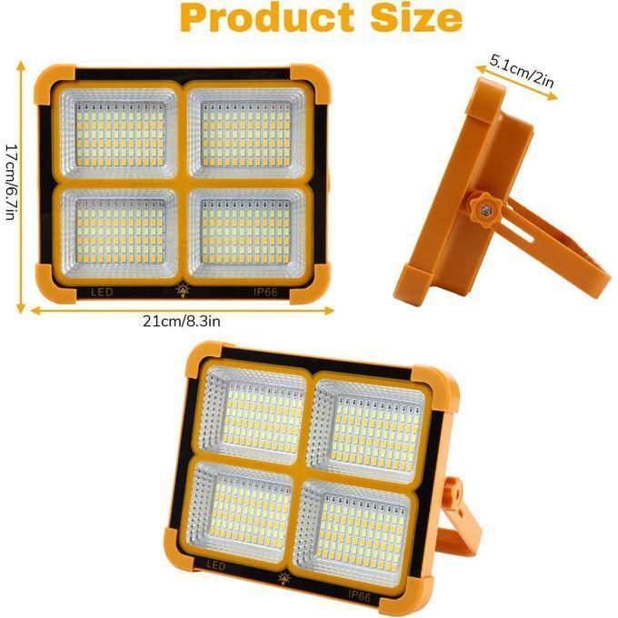 Projecteur Solaire LED puissant rechargeable pour Camping 200w/100w كشاف قابل لإعادة الشحن بالطاقة الشمسية