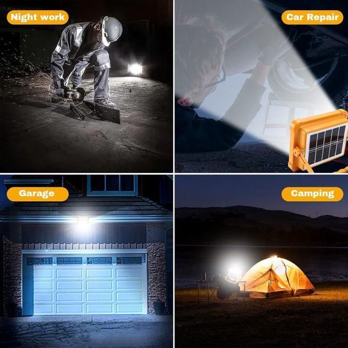 Projecteur Solaire LED puissant rechargeable pour Camping 200w/100w كشاف قابل لإعادة الشحن بالطاقة الشمسية