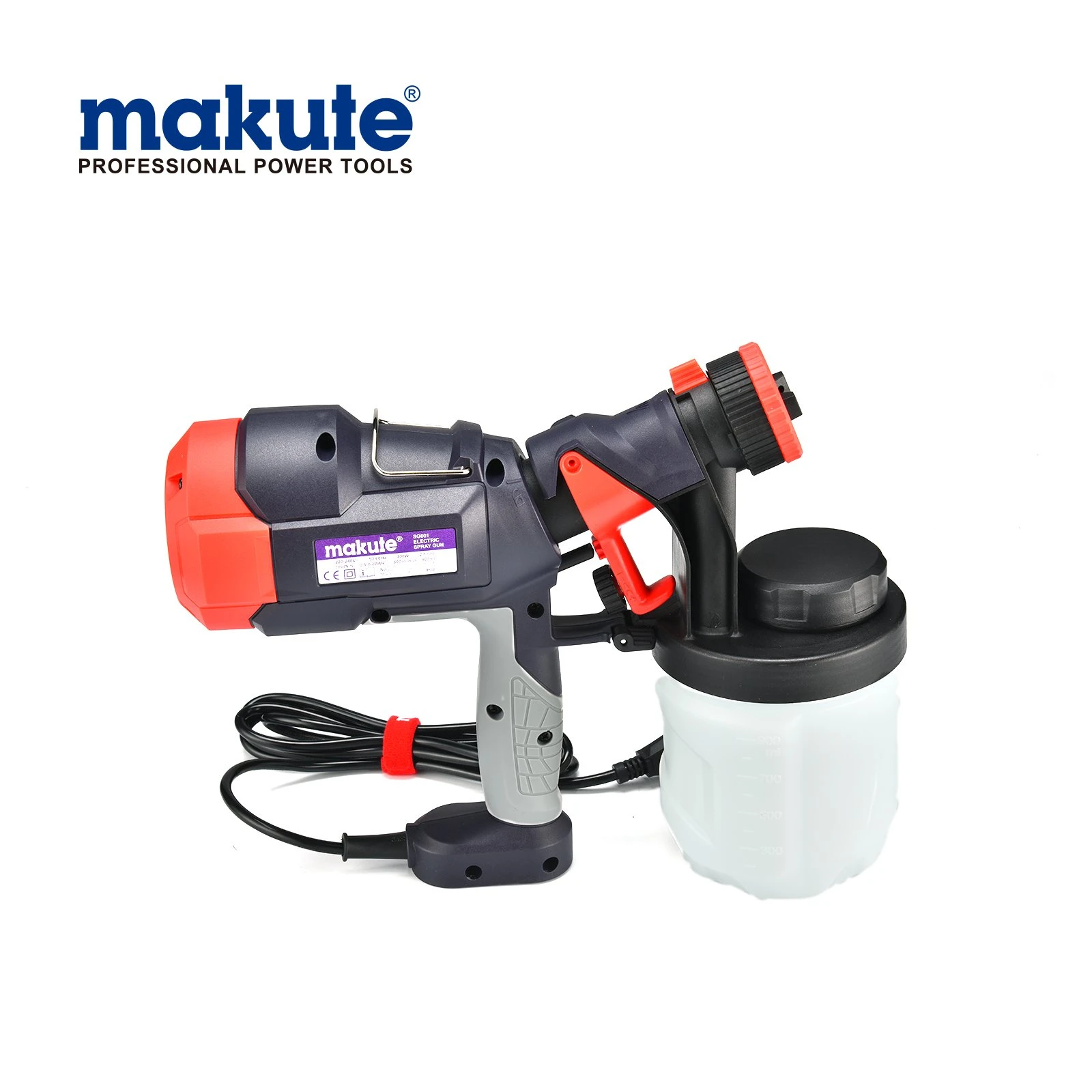 رشاش الصباغة الكهربائي Pistolet à peinture électrique 400W Paint Spray Gun Makute