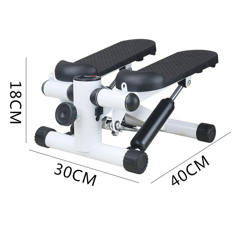 LCD جهاز اللياقة البدنية و المشي للتمرين في المنزل مع أشرطة مقاومة و شاشة mini stepper exercise machine