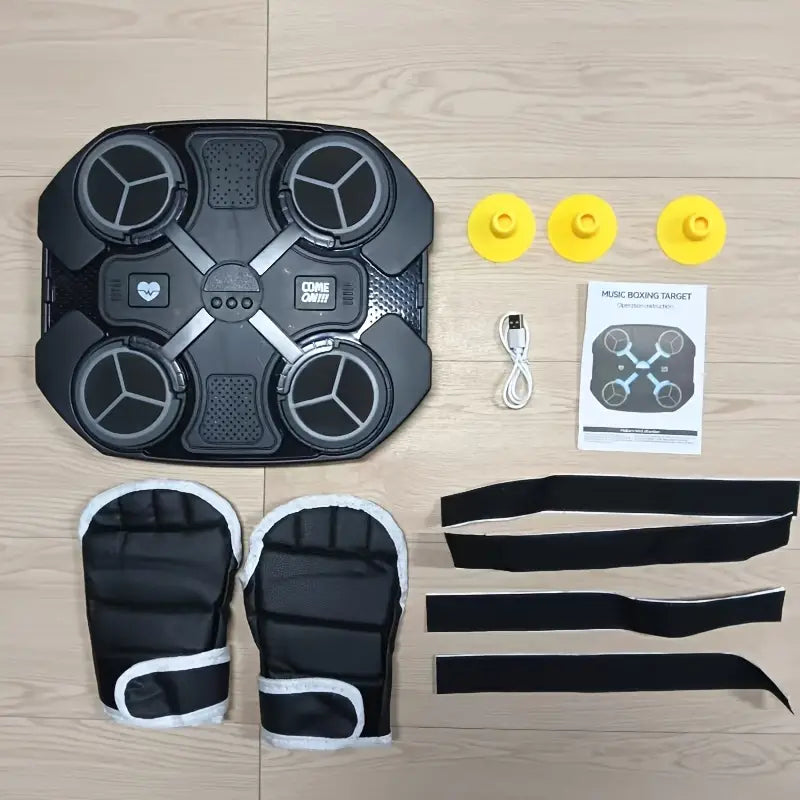 آلة الملاكمة الذكية مع الموسيقى و بلوثوت Machine de boxe murale intelligente avec musique électronique bluetooth et gants