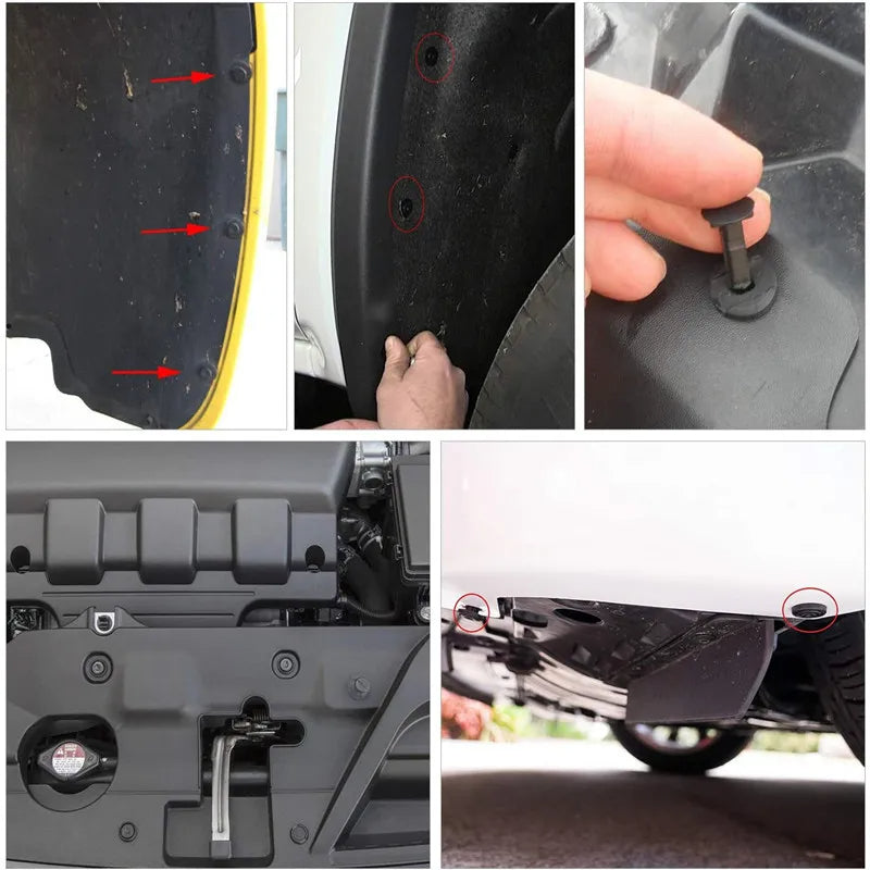 علبة براغي لأجزاء السيارات متكاملة auto Universal Push Type plastic rivet Car Mixed Clips