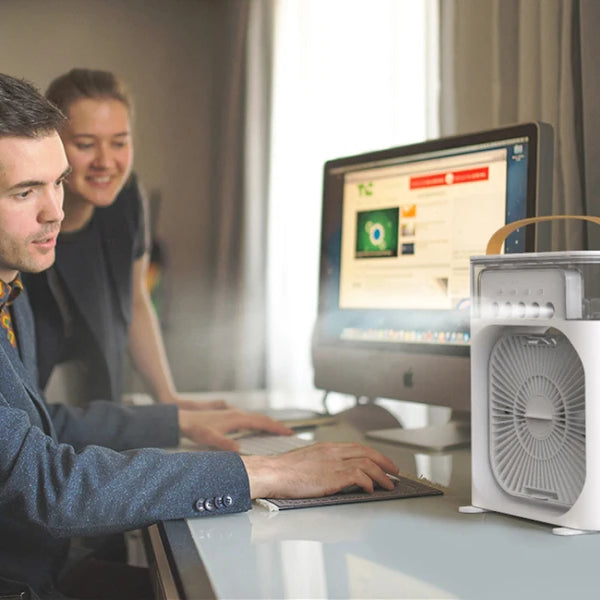 مروحة تبريد صغيرة محمولة، مبرد هواء و مكيف محمول Mini Cold Air Conditioner