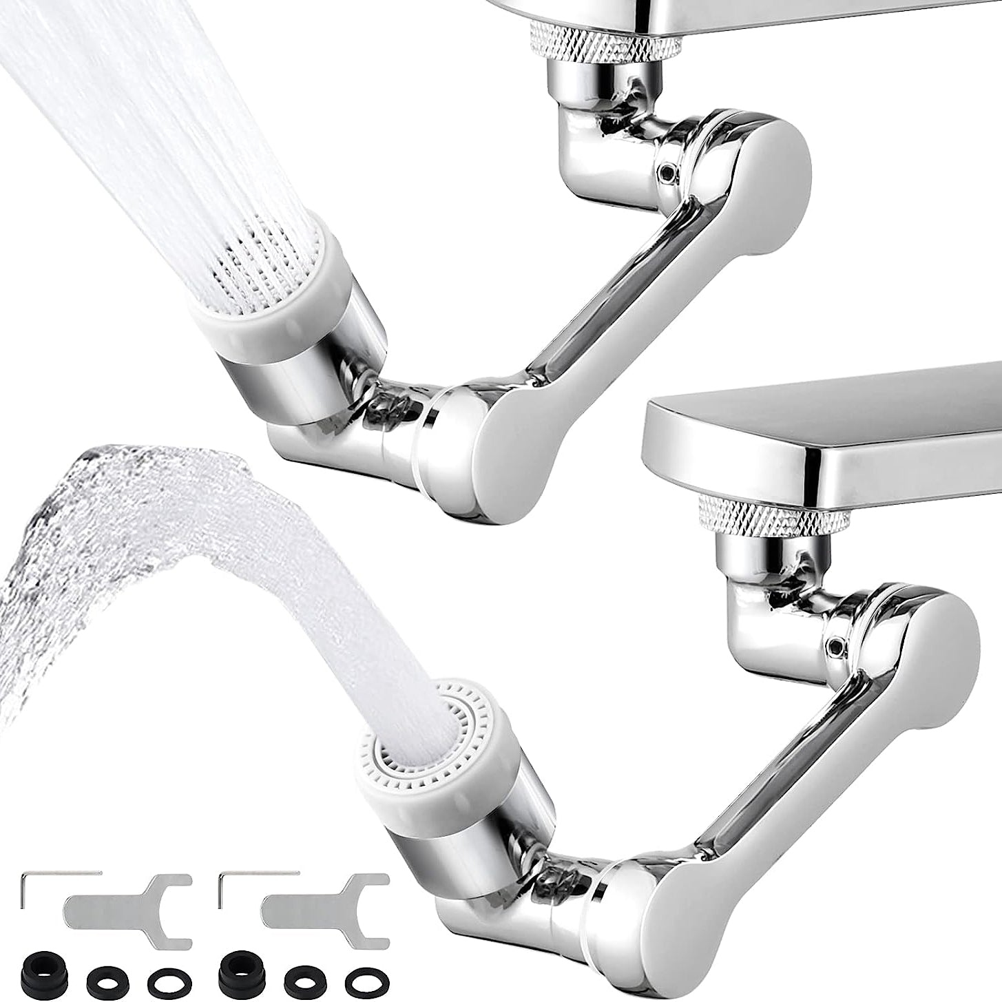 صنبور انوكس 1080 درجة قابل للدوران في كل الإتجاهات