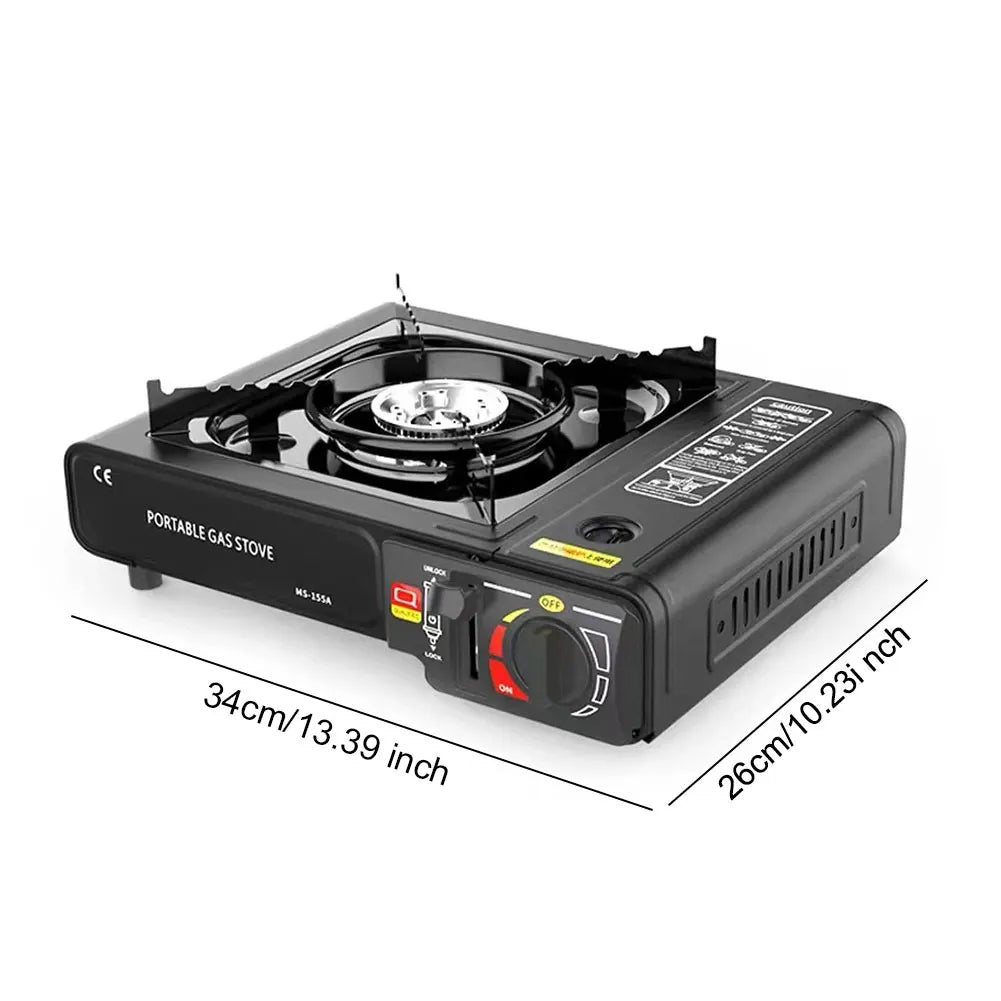 Réchaud à gaz portable camping gas stove موقد غاز محمول للتخييم في الهواء الطلق بخاصية الاشتعال التلقائي