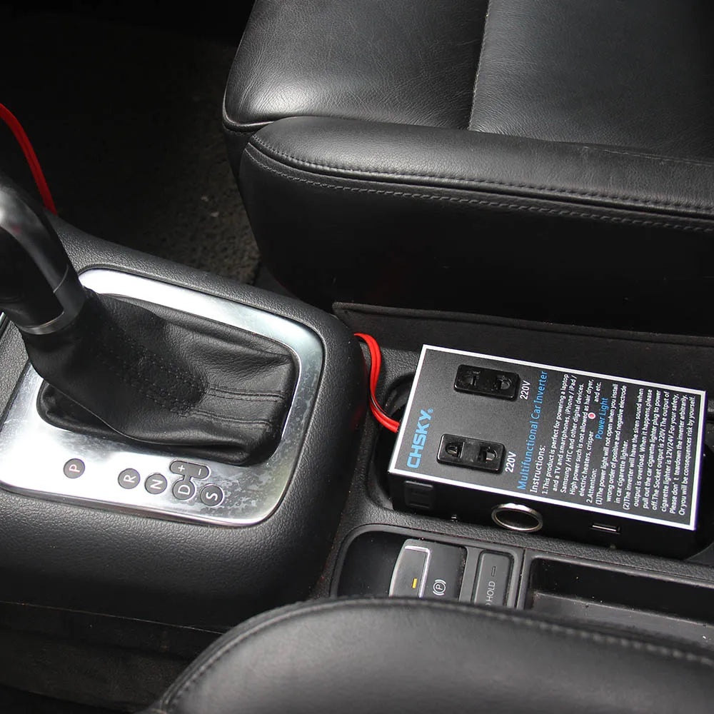 محول التيار المستمر إلى تيار متردد مناسب للشحن من السيارة 12v