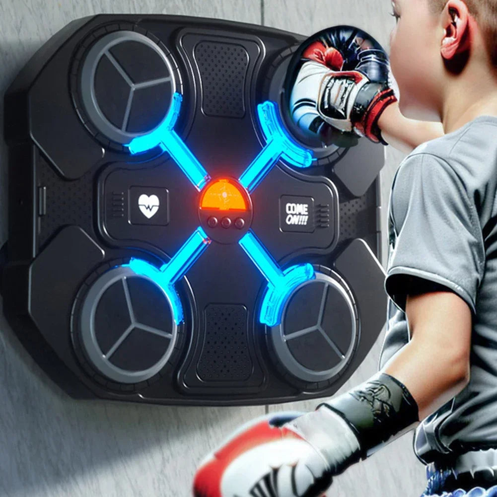 آلة الملاكمة الذكية مع الموسيقى و بلوثوت Machine de boxe murale intelligente avec musique électronique bluetooth et gants