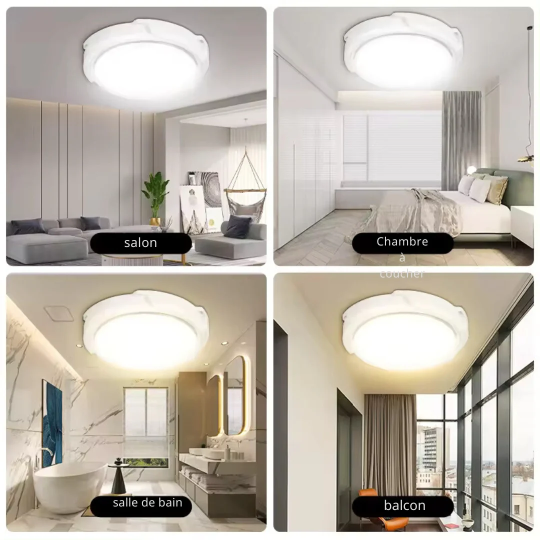 Plafonnier Solaire 200W LED Solar Ceiling Light المصباح الشمسي السقفي بقدرة 200 واط