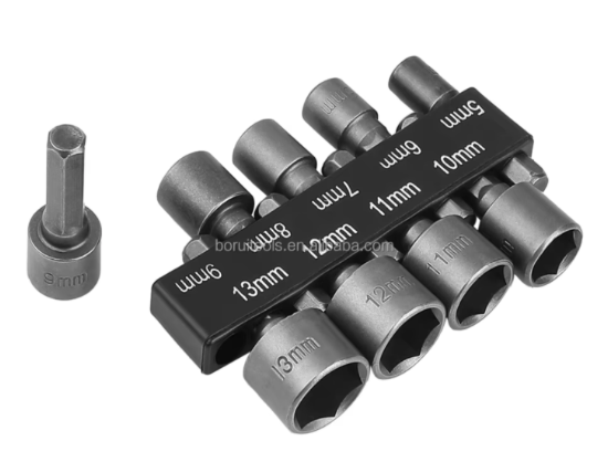 Jeu de mèches pour tournevis pack 09 douille pour visseuse 9 قطع من رؤوس مفكات البراغي