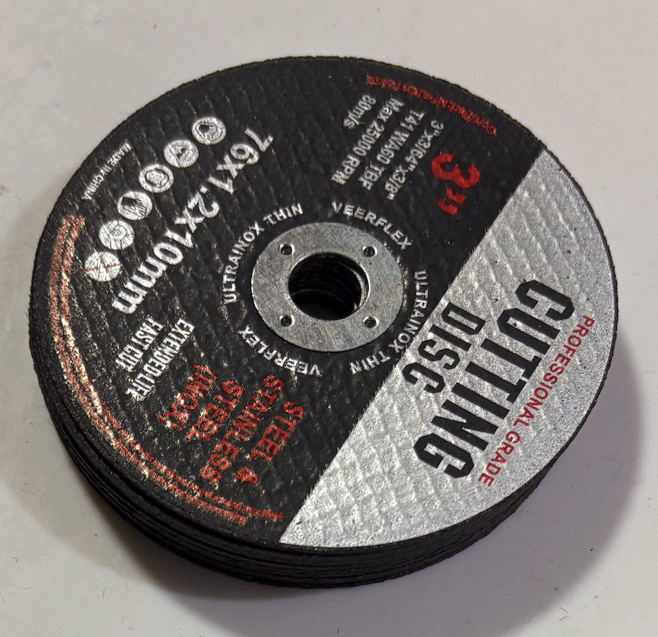 Disque de coupe Cutting Disc for Mini Angle Grinder 76mm ديسك تقطيع لامون صغير