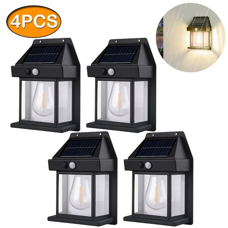 مصباح حائط بالطاقة الشمسية مع مستشعر للحركة LED SOLAR INDUCTION WALL LAMP