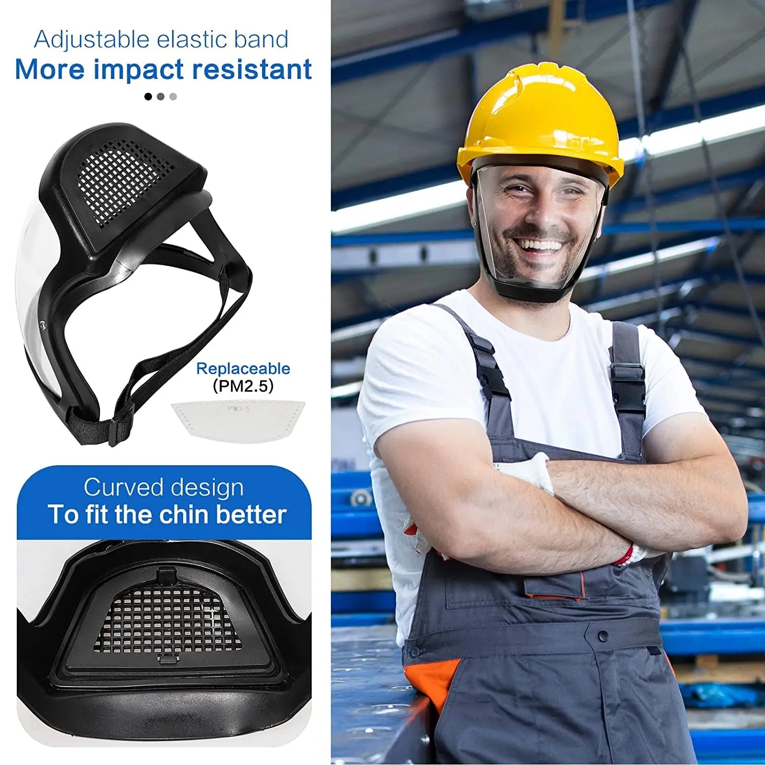 قناع واقي الوجه حماية كاملة  protective face shield Anti Fog