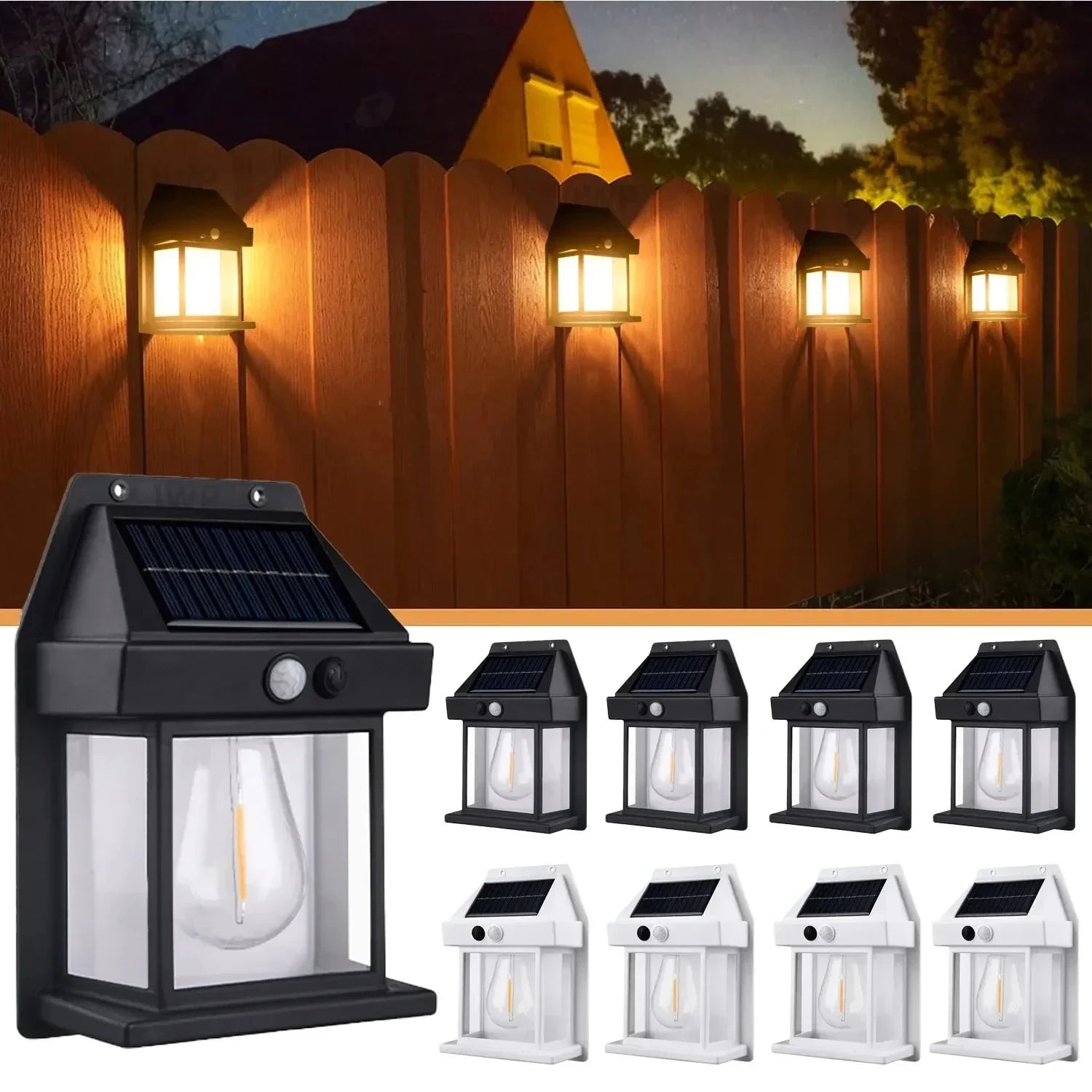 مصباح حائط بالطاقة الشمسية مع مستشعر للحركة LED SOLAR INDUCTION WALL LAMP