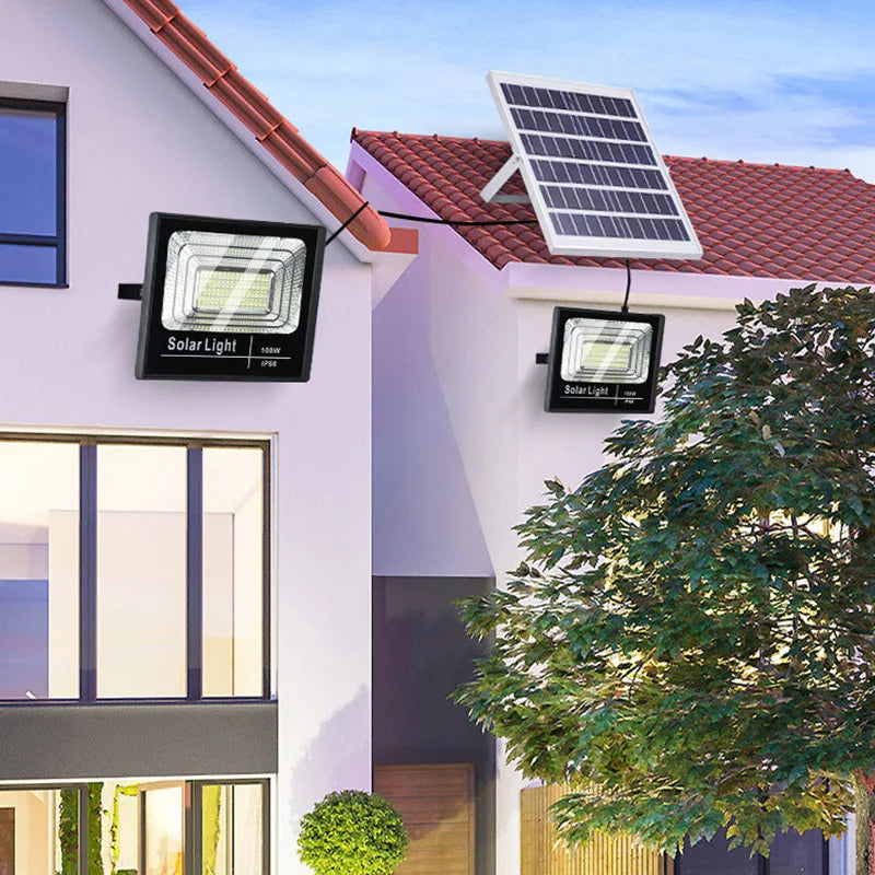 مصباح الطاقة الشمسية flood solar light projecteur solaire hairolux 120W