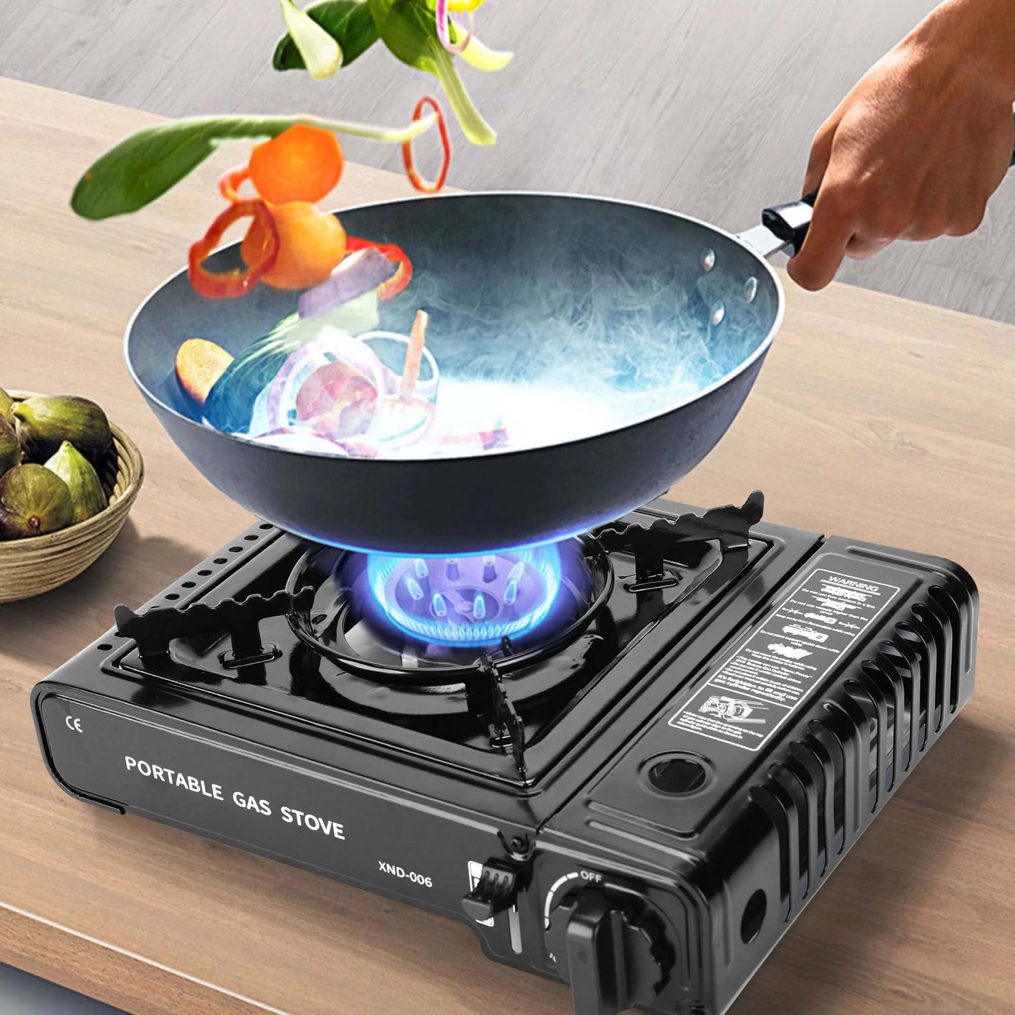 Réchaud à gaz portable camping gas stove موقد غاز محمول للتخييم في الهواء الطلق بخاصية الاشتعال التلقائي