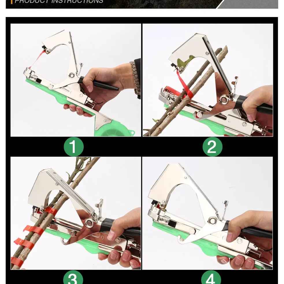 Taying Machine Tools آلة ربط النباتات والأشجار سهلة لدعم وربط النباتات بالعصي