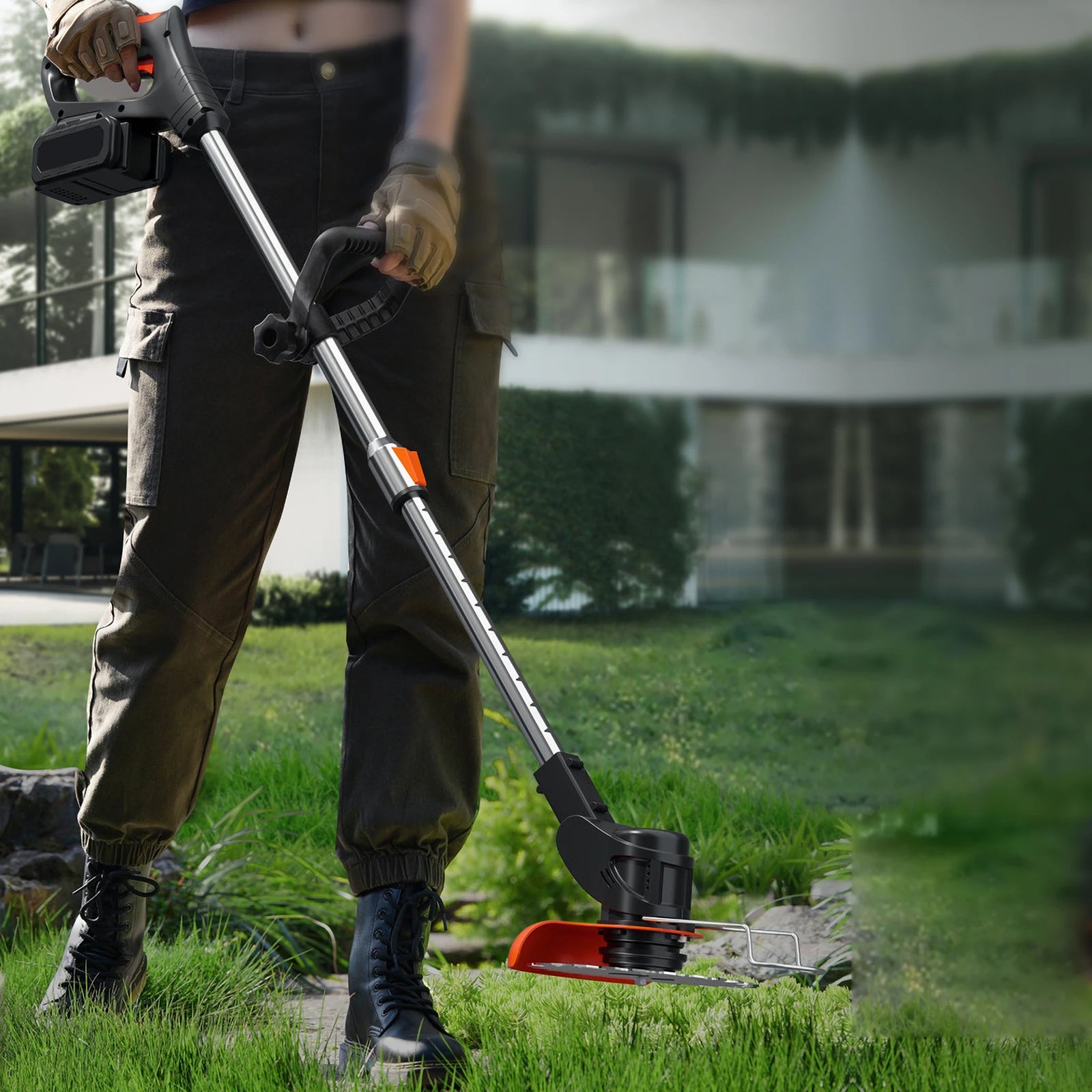 آلـة جـز و قطع العشب للحدائق لاسلكية مع 2 بطاريات 48 فولط Débroussailleuse