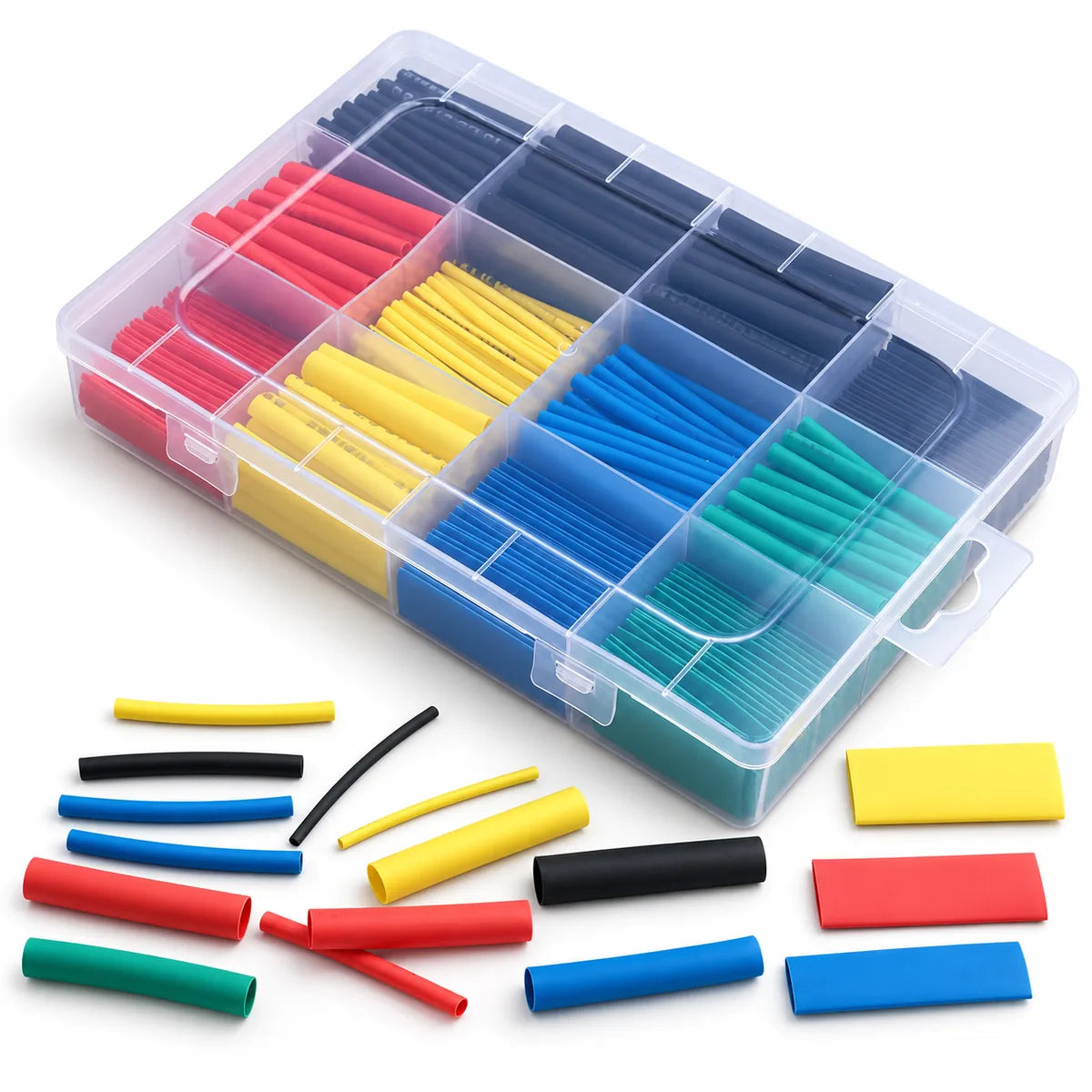 Kit gaine thermorétractable multicolore avec boîte  أنابيب حرارية بألوان مختلفة