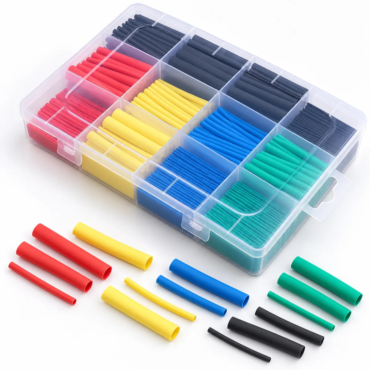 Kit gaine thermorétractable multicolore avec boîte  أنابيب حرارية بألوان مختلفة