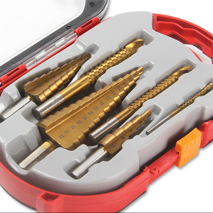 ميشات من التيتانيوم  Kit de 6 Forets en Acier au Titane طقم مثقاب متدرج مكون من 6 قطع