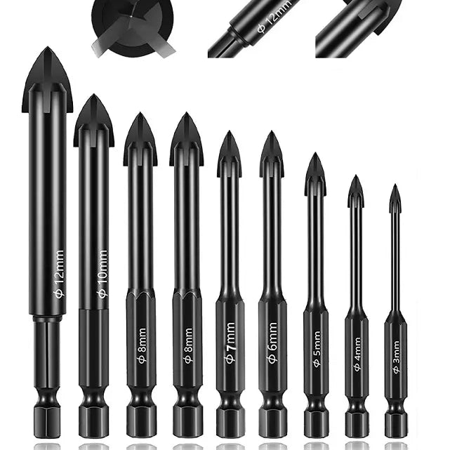 باك 09 ميشات متعددة الوظائف Mèches forets perceuse رؤوس إحداث الثقوب drill bit