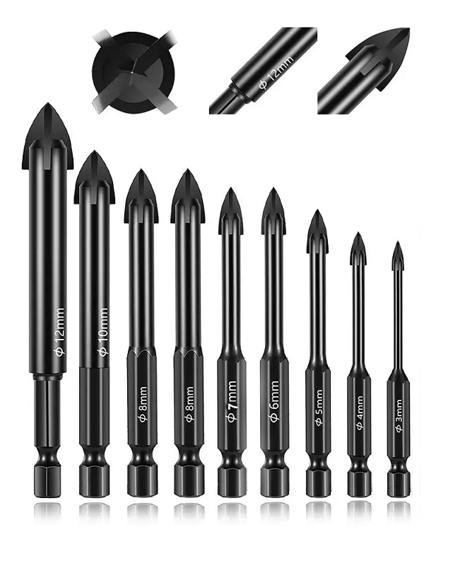 باك 09 ميشات متعددة الوظائف Mèches forets perceuse رؤوس إحداث الثقوب drill bit