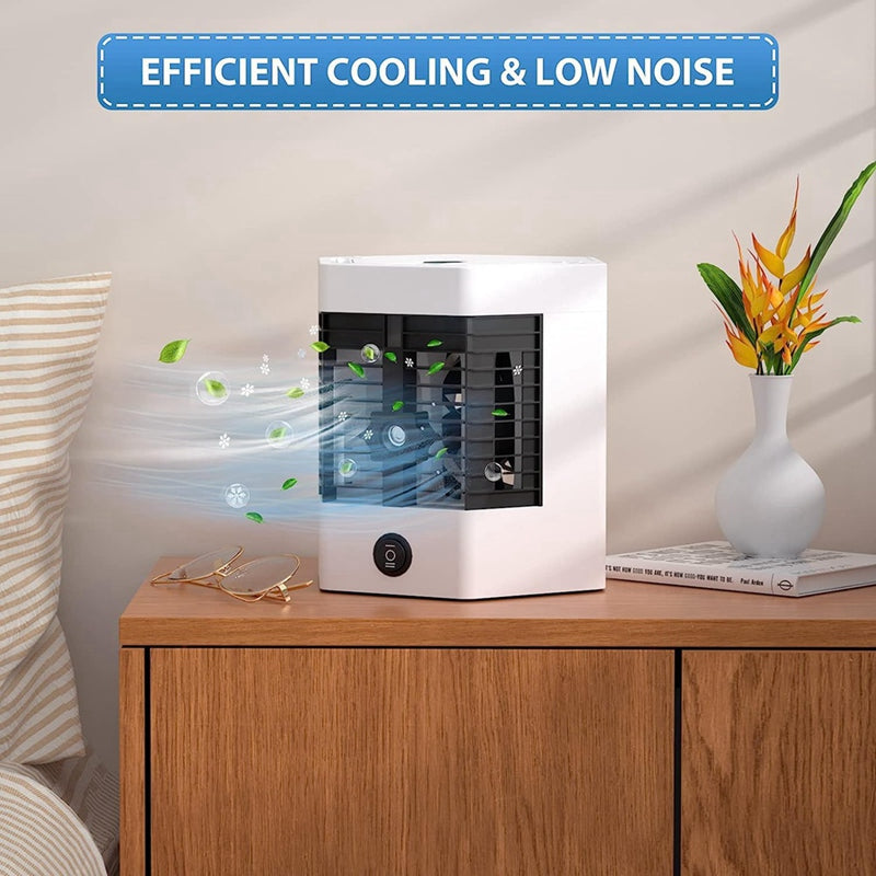 مكيف هواء محمول ومرطب صغير للغرف cooling spray air conditioning fan