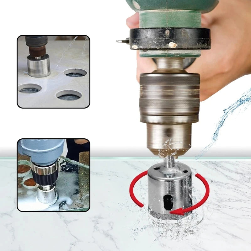 مثقاب الزجاج للزجاج والسيراميك والبورسلين والبلاط والسيراميك Ensemble de 15 pcs scie cloche, coupe-verre diamant