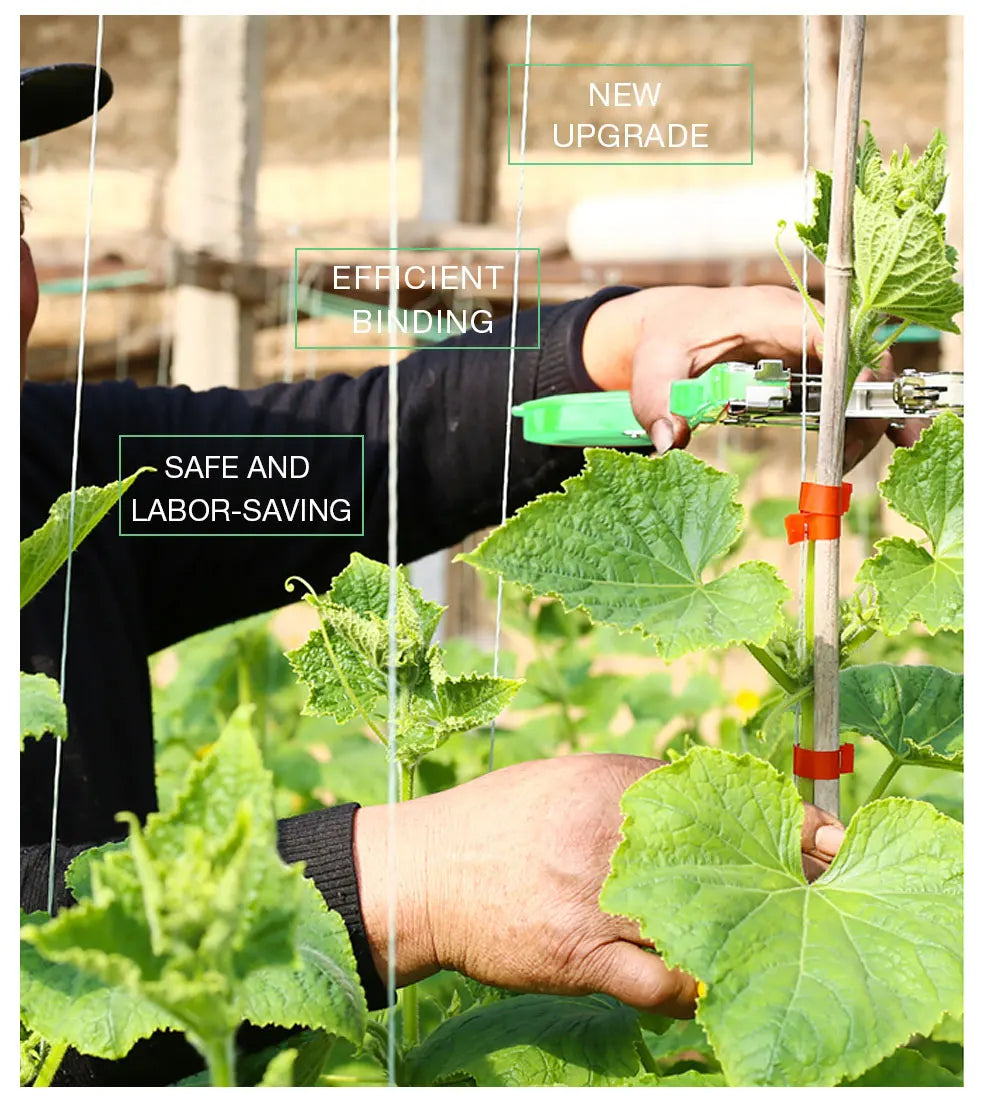 Taying Machine Tools آلة ربط النباتات والأشجار سهلة لدعم وربط النباتات بالعصي