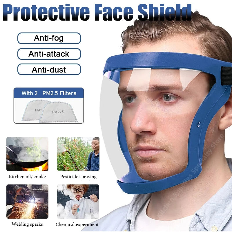 قناع واقي الوجه حماية كاملة  protective face shield Anti Fog
