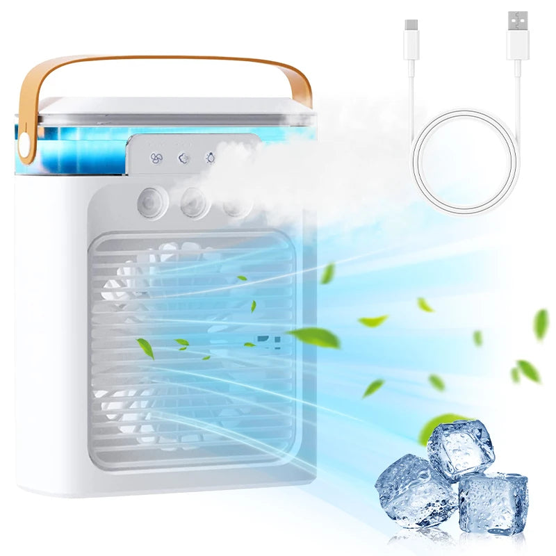 مروحة تبريد صغيرة محمولة، مبرد هواء و مكيف محمول Mini Cold Air Conditioner