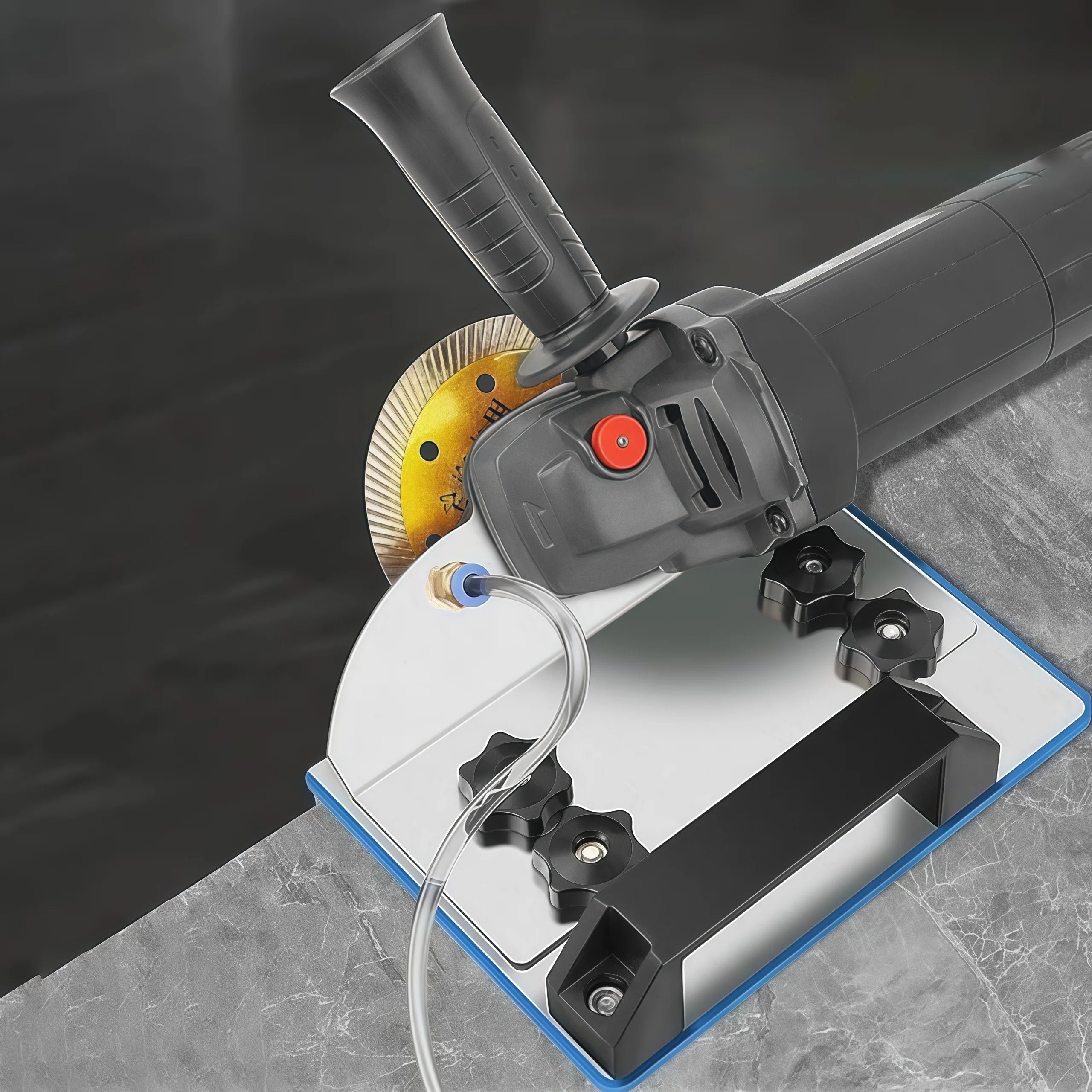 Support réglable de meuleuse d'angle  Cutting machine bracket 45° الأداة المثالية لشنفراج