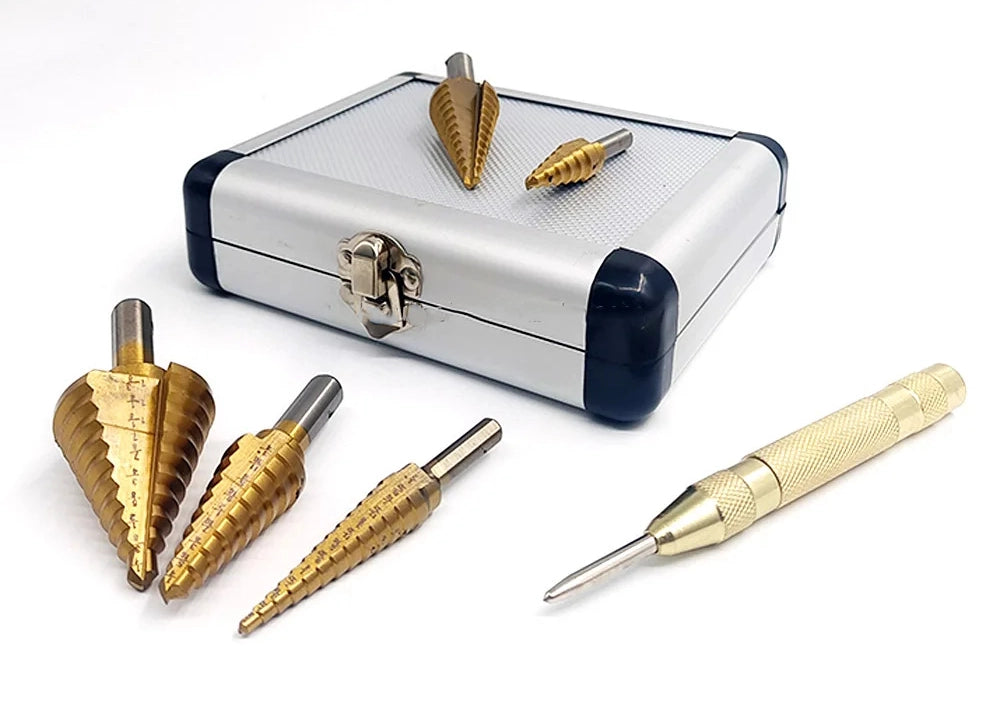 ميشات من التيتانيوم  Kit de 6 Forets en Acier au Titane طقم مثقاب متدرج مكون من 6 قطع